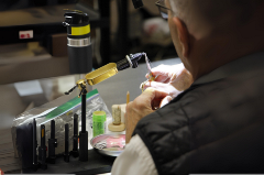 Person working on Fly Tying