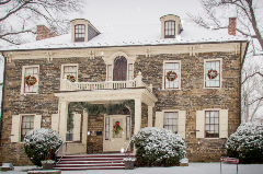 Fort Hunter mansion in winter