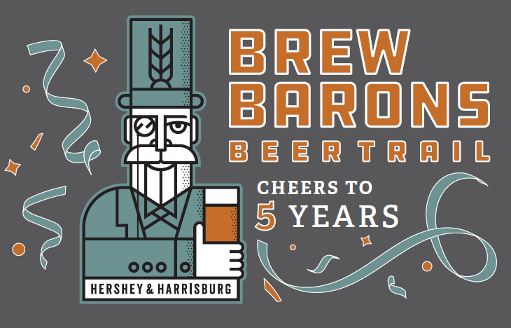 Brew Barons Beer Trail 5th Anniversary Logo